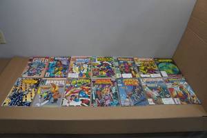 lot 84 image: 14 Vintage Comic Books -Shield, Warlock, Phantom