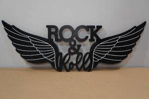 lot 167 image: Rock-N-Roll Angel Wings Sign