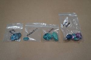 lot 182 image: Blue Apatite, Malachite, Amazonite, & Dyed Rocks