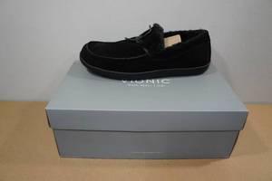 lot 237 image: Vionic Black Suede Mocassins - Mens 11