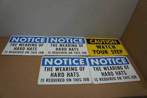 lot 267 image: Assorted Work Site Warning Signs