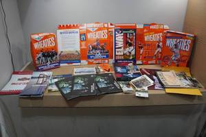 lot 304 image: Assorted Sports Memorabilia - Error Broncos Wheaties Box