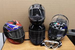 lot 342 image: Snowmobile Helmets with Accessories