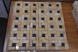 lot 352 image: Rush River Stone Studios Mosaic Stone Tiles