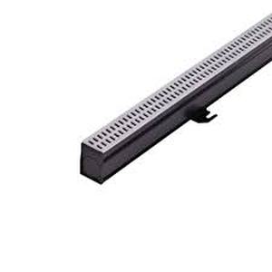Lot of  NDS 2-14 in. x 6 ft. Slim Channel Drain Kit Gray Grates, End Caps, Outlets, Coupling and Anchor Clips Customer Returns See Pictures