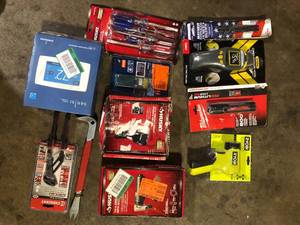 Lot of Assorted Hand Tools and Hardware Various Models and Conditions   Customer Returns See Pictures