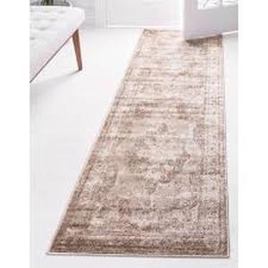 lot 19 image: Unique Loom Sofia Salle Garnier Beige 3 3 x 16 5 Runner Rug Customer Returns See Pictures