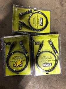 lot 5 image: Lot of RYOBI EZClean Power Cleaner 6 ft. Flexible Wand  Customer Returns See Pictures