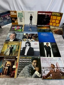 lot 24 image: Vinyl LP Lot - Kenny GJohnny MathisMantovaniHenry ManciniBuddy RichJulie London and More in Used Condition