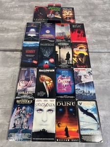 lot 27 image: Vintage VHS Horror & Sci-Fi Movie Lot - Chopping MallHalloweenThe ExorcistRodanBeetlejuiceThe Unholy and More in Used Condition