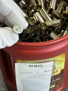 lot 40 image: .44 Caliber Rem Mag Pistol Brass (6 Pounds)