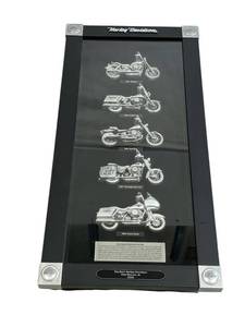 lot 50 image: Framed Harley Davidson Motorcycles in the 1990s (12 x 25 Frame)
