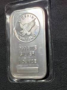 1 Troy oz silver slab Uncirculated