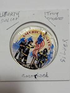 1 Troy Oz Colorized Silver Liberty Dollar
