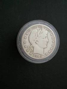 1914 S  Barber 12 Dollar   VF  Key Date...