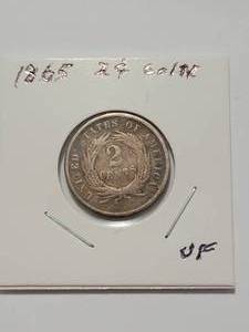 1865  2-cent Coin    Very&nbsp