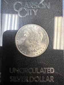 lot 5 image: 1884 Carson City Brilliant Uncirculated, GSA Coin