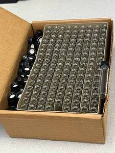 1 Gross, Automatic Machine Made Screw Cap Vials 2 Dram Long Style - 75x15mm Mercer Glass
