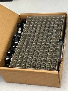 1 Gross, Automatic Machine Made Screw Cap Vials 2 Dram Long Style - 75x15mm Mercer Glass