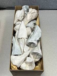 Box of Convoluted Chemical Funnels, 55mm Diameter.