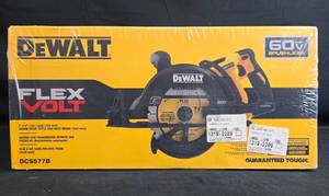 lot 6 image: DEWALT FlexVolt 60V MAX Brushless Worm Drive Style Saw with Brake - Model DCS577B