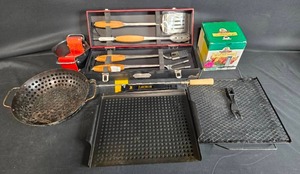 lot 50 image: Complete BBQ Grilling Set with Tools and Accessories