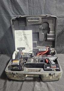 lot 18 image: Craftsman 18V Cordless Drill and Circular Saw Set with Charger and Case