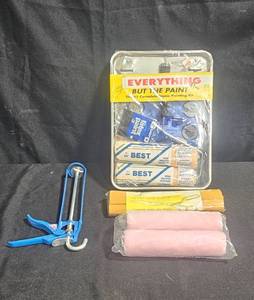 lot 112 image: Complete Home Painting Kit with Caulk Gun and Roller Covers