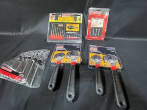 lot 206 image: Lot of Craftsman Tools including Screwdrivers, Wrenches, and Drill Bit Set