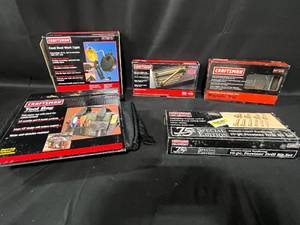 lot 207 image: Craftsman Tools Collection Including 5-Piece Gold-Plated Wrench Set, Magnetic Tray, Tool Bag & More
