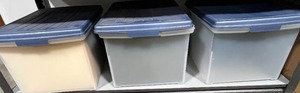 lot 226 image: Set of 3 SpaceMaker Storage Containers with File Holders
