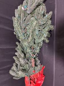 lot 98 image: Pre-Lit Artificial Christmas Tree with Storage Container