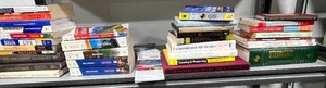 lot 143 image: Collection of 30 Assorted Books Including Fiction, Non-Fiction, and Guides