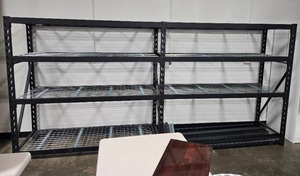 lot 153 image: Heavy-Duty Metal Storage Shelving Unit - 5 Shelves - 72 H x 151 W x 24 D