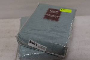lot 12 image: Drapery panel x 2