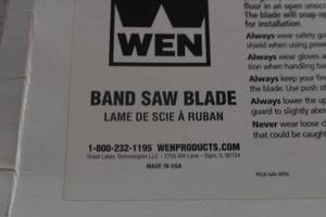 lot 26 image: WEN BB5651 56-5-Inch Bi-Metal Bandsaw Blade with Variable Pitch 14-18 TPI and 1-2-Inch Width