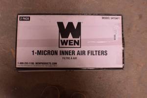 lot 57 image: WEN 3415AF5 5-Micron Industrial-Strength Outer Air Filter, Two Pack (for the WEN 3415 Air Filtration System)