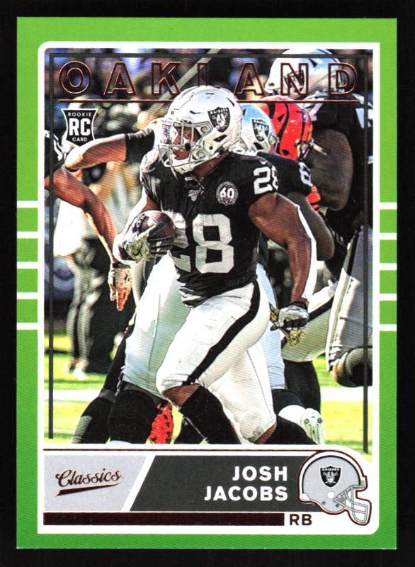 lot 107 image: 2019 Classics Josh Jacobs Rookie #C4