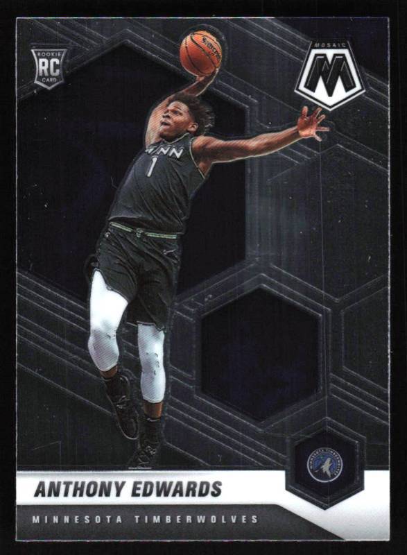lot 109 image: 2020 Mosaic Anthony Edwards Rookie #201