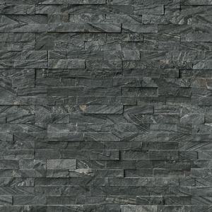 lot 14 image: MSI Glacial Black Ledger Panel 6 in. x 24 in. Splitface Marble Wall Tile (108 sq. ft.)