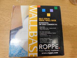 lot 51 image: ROPPE Vinyl Self Stick Snow 4 in. x 0.080 in. x 20 ft. Wall Cove Base Coil