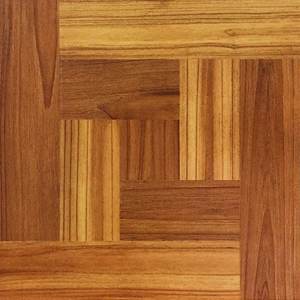 lot 9 image: TrafficMaster Brown Wood Parquet 4 MIL x 12 in. W x 12 in. L Peel and Stick Water Resistant Vinyl Tile Flooring (660 sq.ft)