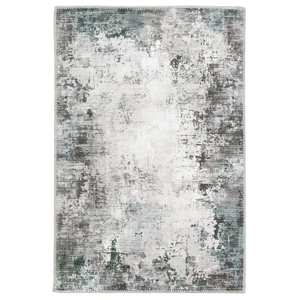 lot 67 image: (2) Home Decorators Collection Harmony Gray Doormat 2 ft. x 3 ft. Indoor Machine Washable Scatter Rug