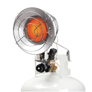 lot 76 image: Mr. Heater Single Tank Top 15,000 BTU Radiant Propane Outdoor Space Heater