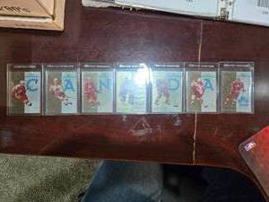 lot 196 image: 1993 Classic Team Canada 7 Card Hockey Insert Set