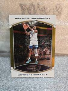 lot 200 image: 2024 Panini POD Gold Anthony Edwards Serial #45199