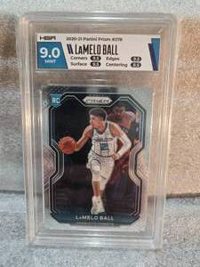 lot 180 image: HGA 9 Mint 2020 Prizm LaMelo Ball Rookie #278