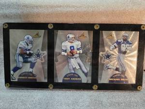 lot 190 image: 1997 Pinnacle Scoring Core Promo Set Smith, Aikman & Irvin