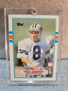 lot 185 image: 1989 Topps Traded Troy Aikman Rookie #70T