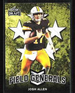 lot 126 image: 2018 Leaf Draft Field Generals Josh Allen Rookie Card